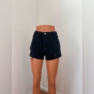 Aritzia Denim Forum YOKO Short Black